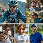 Sports Polarized Sunglasses for Men Women Wrap Around Sun Glasses Fishing Cycling Driving Running UV Protection - Image 2