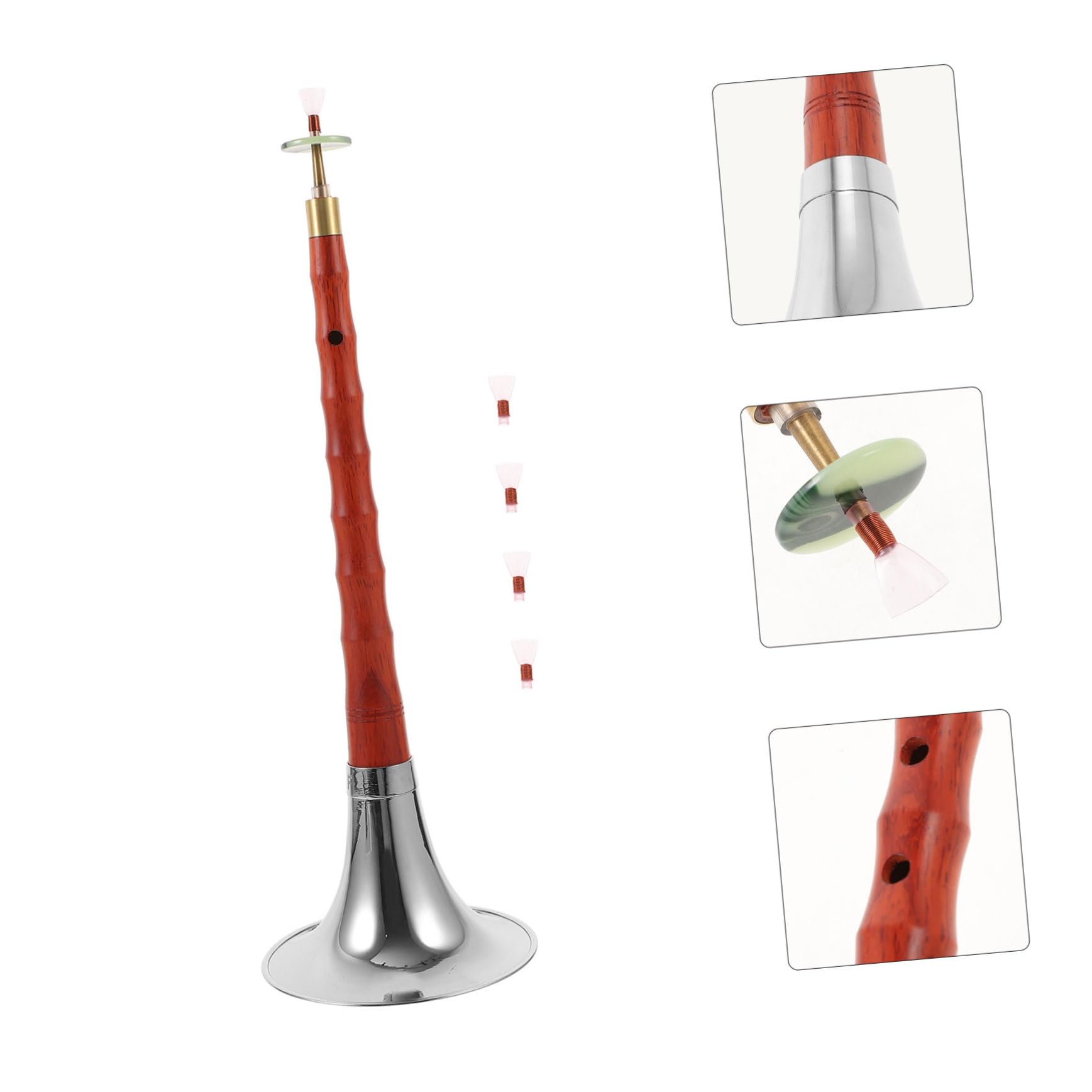 Alasum 1juego Instrumento Musical Suona Profesional De Madera Key Para Practicar y Aprender Accesorios Incluidos Para Edades