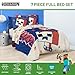Jay Franco Minecraft Creeper Full Size Comforter Set - 7 Piece Bedding Includes Sheet Set & Pillow Covers - Super Soft Red & Blue Oishi Market Kids Bedding