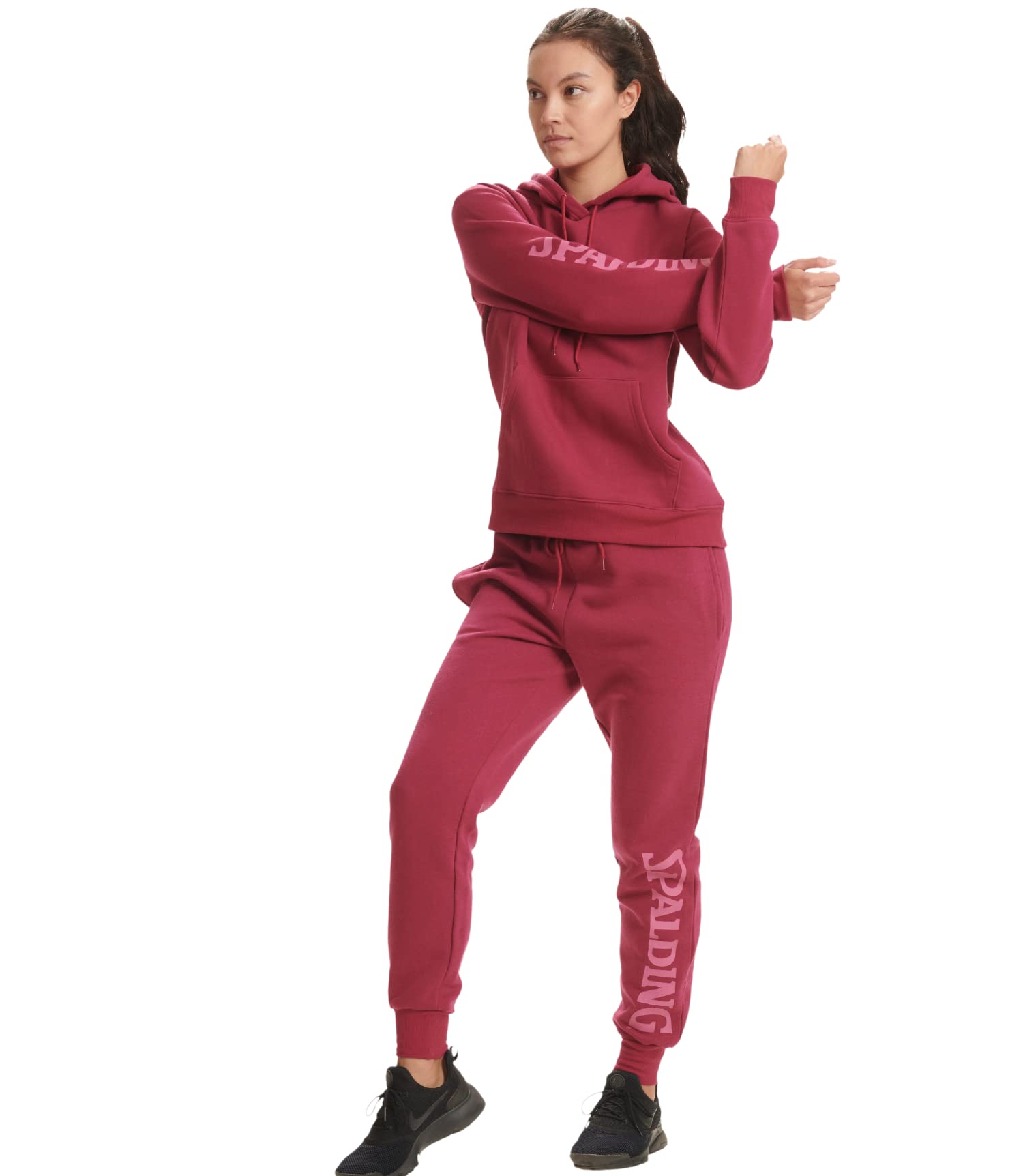 Spalding womens Activewear Heritage French Terry Jogger Standard and Plus Size