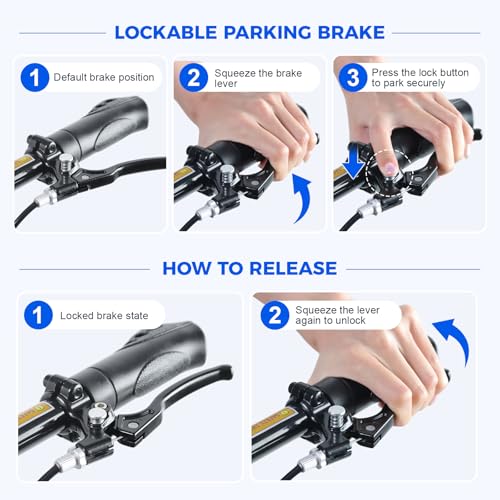 Image of BlessReach Knee Scooter for Adults for Foot Injuries, Dual Braking System