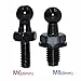 TOOMYAUTO 10mm M6 Ball Stud Bolts Screw Gas Spring Mounting Bracket Ball Ended Bonnet for Lift Support Strut Shocks Ball Joint Thread Ended Fitting Universal with Hardware, Set of 4