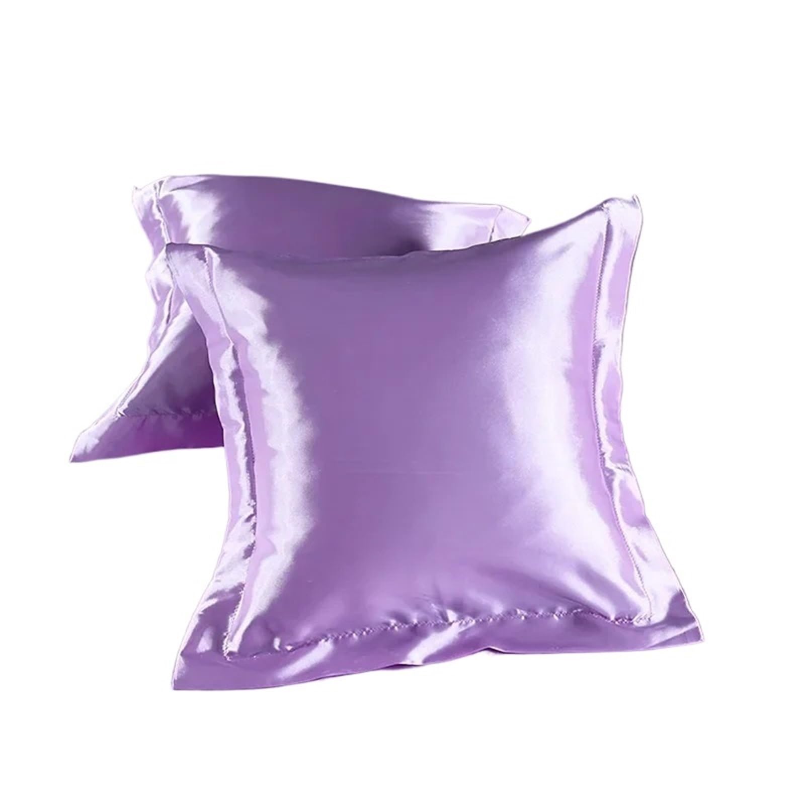 Silk Pillowcase Silk Satin Square Pillowcase Throw Pillow Pillowcase Solid Color Washed Silk Simulation Silk 50x50cm