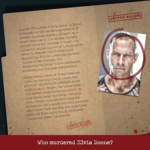 Cryptic Killers Unsolved murder mystery game - Cold Case Files Investigation Detective clues/evidence - Solve the crime - For individuals, date nights & party groups - Murder of a Magician - Image 2