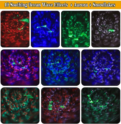 Sunbox BL-DP-BJG Outdoor Halloween Christmas Lights Projector,2 In 1 Water Wave Laser Aurora Holiday Spotlight thumb #3