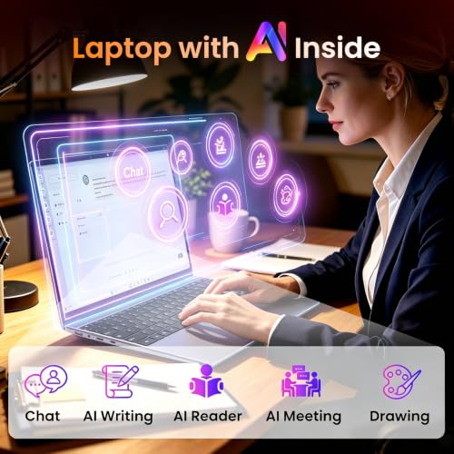 Image of 15.6 inch FHD IPS Student Laptop, AI Assistant Included, Office 365