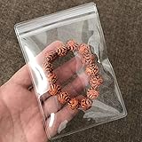 50PCS PVC Jewelry Pouches Clear Zipper Bags Anti Oxidizing Storage Earrings Jewelry Packing Bags