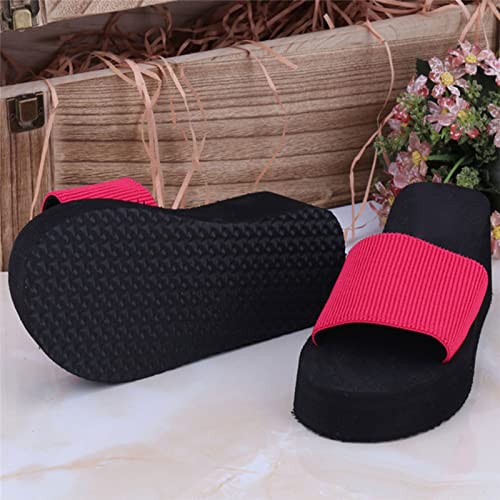 Sandales pour femmes ultra soft avec semelle plateforme rouge - 4