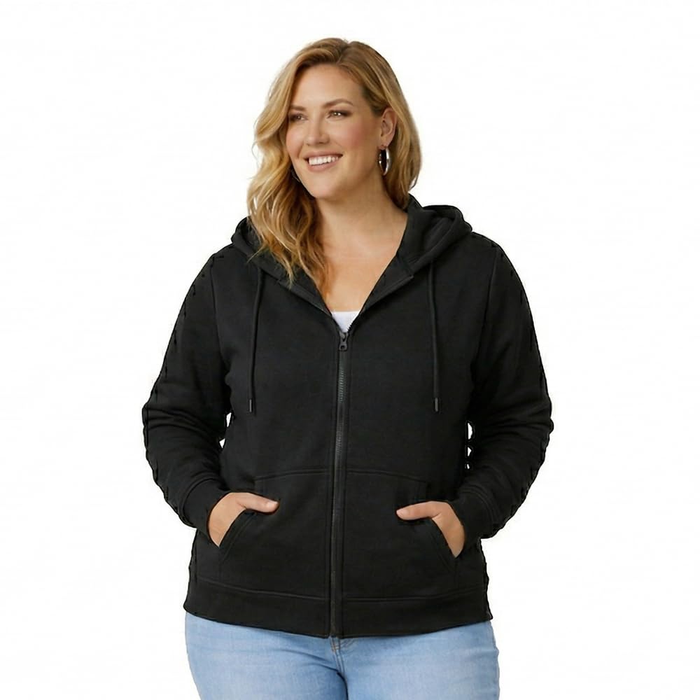 hoodlife True-Fit Women’s Plus Size Zip-Up Hoodie Jacket – Soft Cotton Fleece Sweatshirt with Hood, Full Zipper, Pockets – Casual Everyday Winter Wear-picture-35