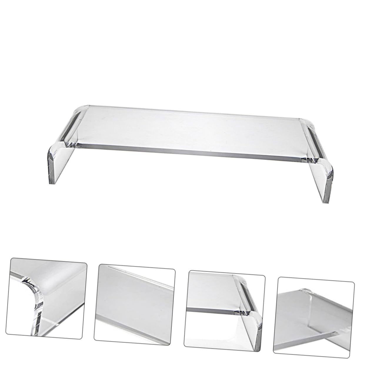 Przezroczysty Akrylowy Stojak Monitor Komputerowy Ergonomiczny Wzrost Dla Zdrowia Kręgosłupa Idealny Do Organizacji Biurka