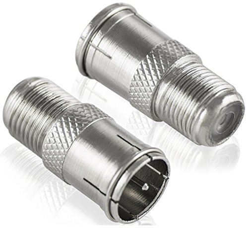Poppstar - 8x SAT F-Quickstecker (Coax quick connector: F-socket to F-plug), silver - Image 2