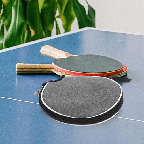 Zerodeko Table Tennis Bat Bag Crescent Shape Lightweight Table Tennis Bat Cover with Ball Compartment Robust Protective Cover for Table Tennis Bats and Balls Compact and Portable for Training and - Image 2