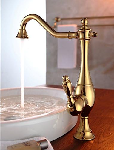 YLSZ-bathroom taps/Bathroom Sink Taps All hot and cold gold,Chromium plated Fittings