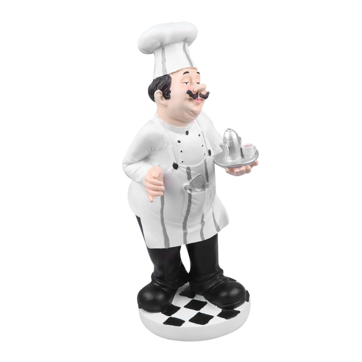 Figurine de chef en résine de style européen pour décoration élégante