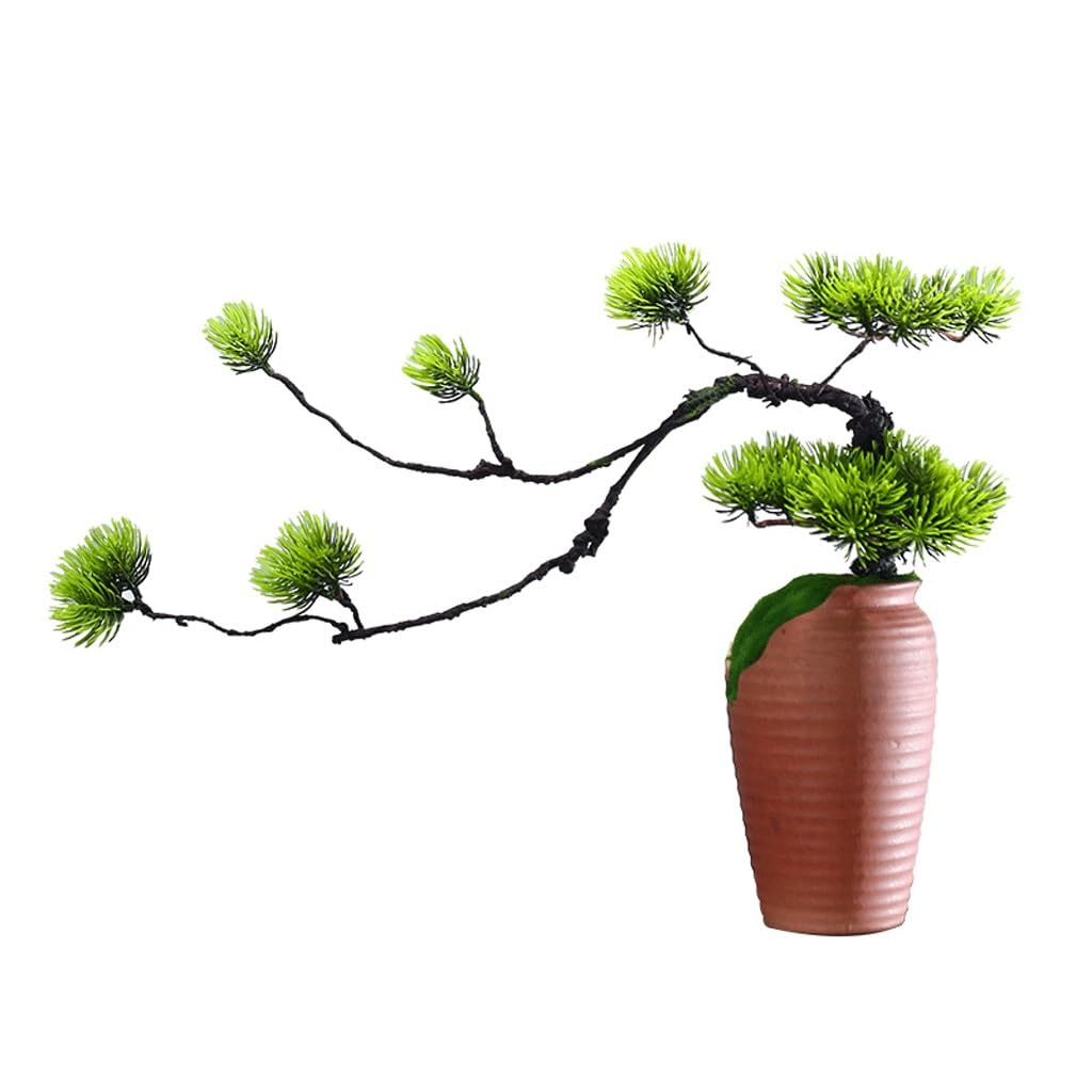 Bonsaï de fausses plantes vertes pour décoration florale zen d'intérieur