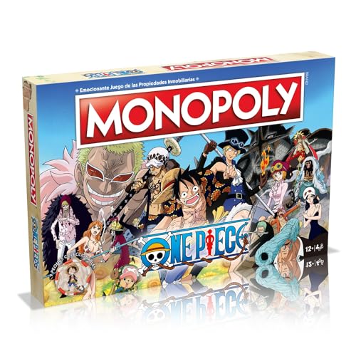 MONOPOLY Juegos de Mesa - Edición One Piece: 2-6 Jugadores, Juegos Infantiles y para Adultos, Perfecto Regalo, Ideal para Noches de Juegos, Desde 12+ Años