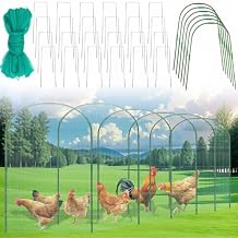 2.8 x 19.6 FT Portable Chicken Tunnel - Quick Install Yard Chicken Coop Run for Ducks, Rabbits & More