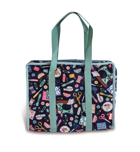 Prym All-in-One Craft Organizer Bag, Aqua Notions