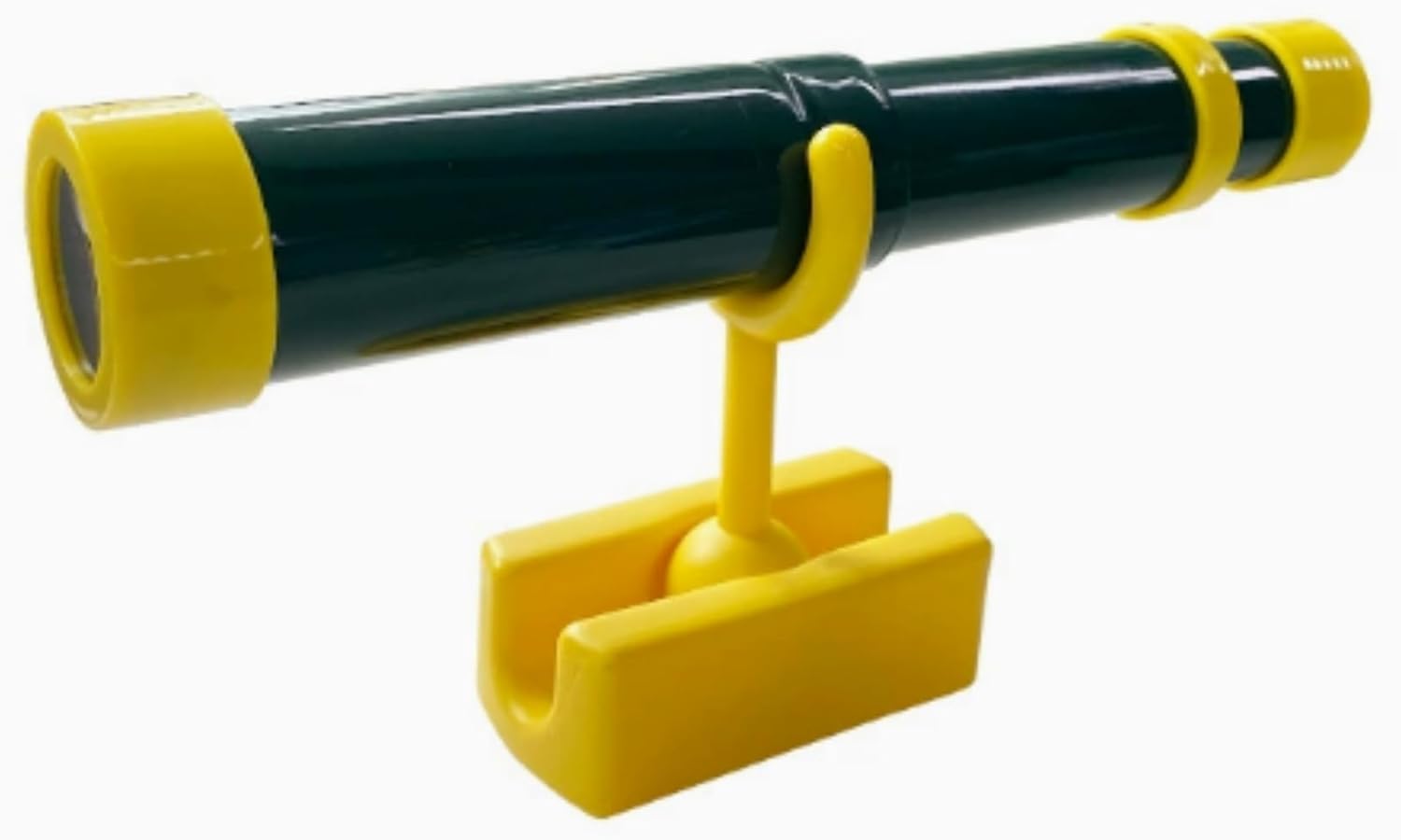 Sratte 2 Pcs Green and Yellow Telescope Playset Attachment Plastic Telescope Featuring 360 Degree Spin Magnification Effect Treehouse Playground Accessories Gifts Outdoor Playhouse