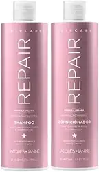 Kit Jacques Janine Hair Care Repair, Shampoo 450ml + Condicionador 440ml, para Cabelos Danificados