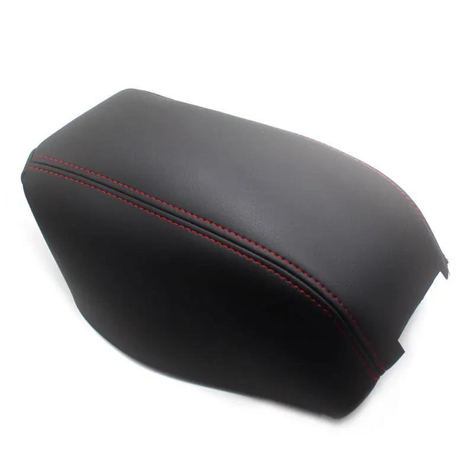 NINOMA Couverture décoration intérieure Housse De Protection en Cuir pour Accoudoir De Console Centrale De Voiture Accessoires pour Nissan pour Qashqai 2008 – 2017(Black with Red)