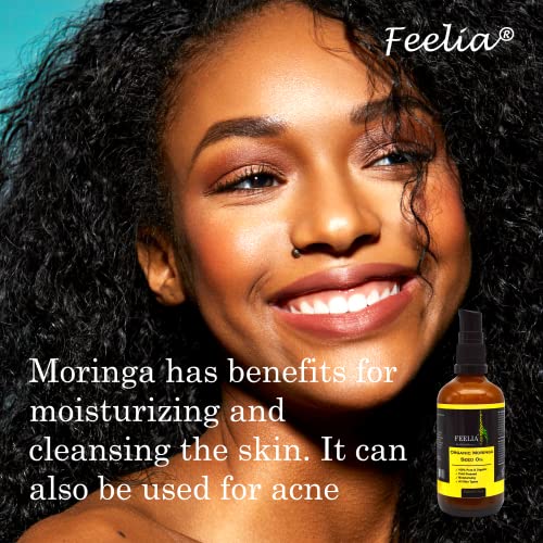 Feelia, Organic Moringa Oil, Cold Pressed, Moisturizing, Rich in Vitamins & Nutrients, High in Vitamin C - Image 4