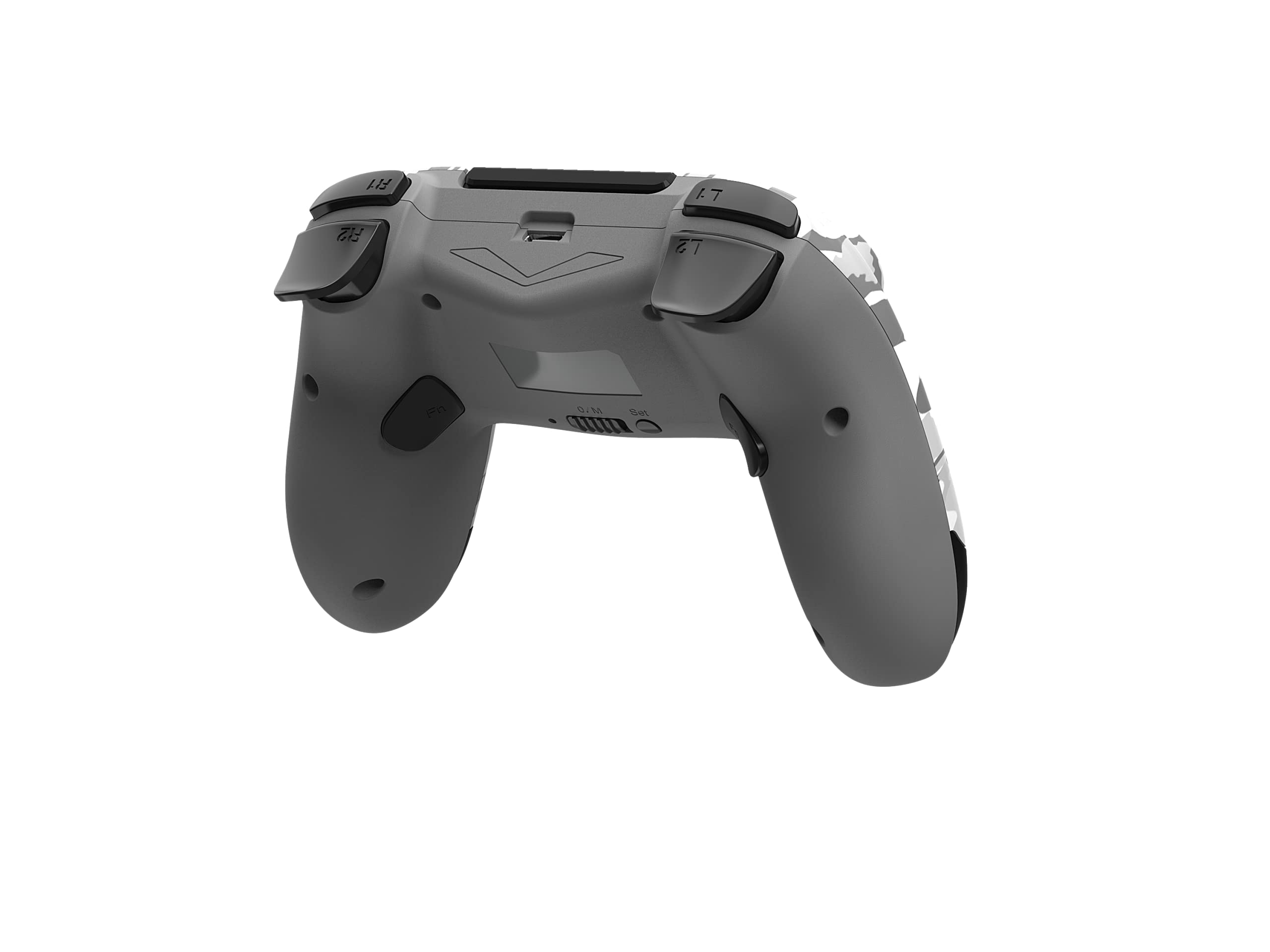 Gioteck VX4+ Wireless Controller for PlayStation 4 (PS4) - Light Camo - Customisable RGB Lighting and Programmable Back Buttons - Bluetooth Compatible