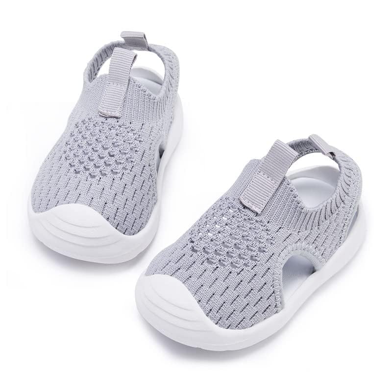 Image of BMCiTYBM Baby Boy Girl Closed Toe Summer Toddler Sandals Lightweight Shoes Infant Non-Slip First Walking Sneakers 6 9 12 18 24 Months 2-3 Years
