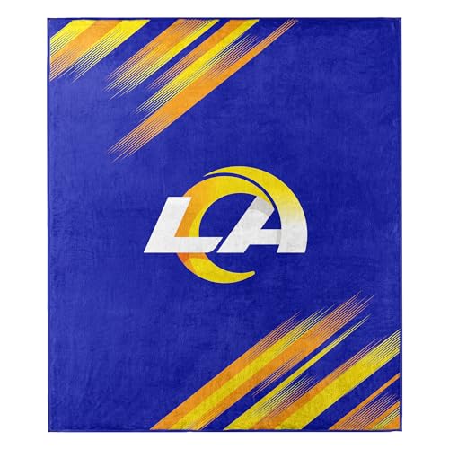 Northwest NFL Los Angeles Rams Unisex-Adult Oversized Super Soft Throw Blanket 60 x 70 Motion Vector