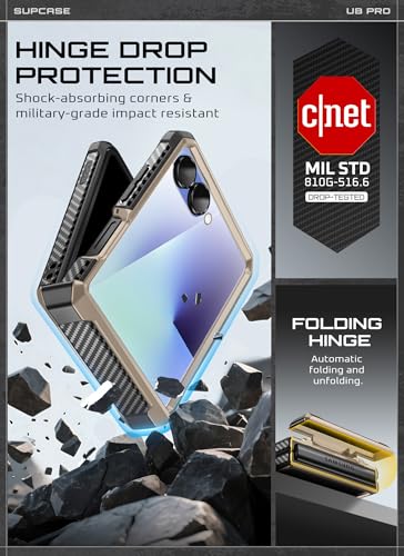 Image of SUPCASE for Samsung Galaxy Z Flip 7 Case with Built-in Kickstand, Desert