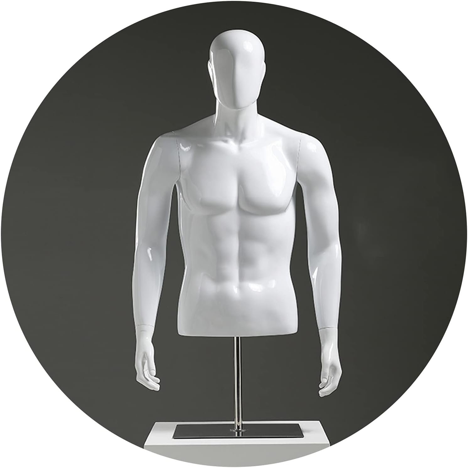 Mannequin Torse de Mannequin Homme, Mannequin de Tailleurs à Demi