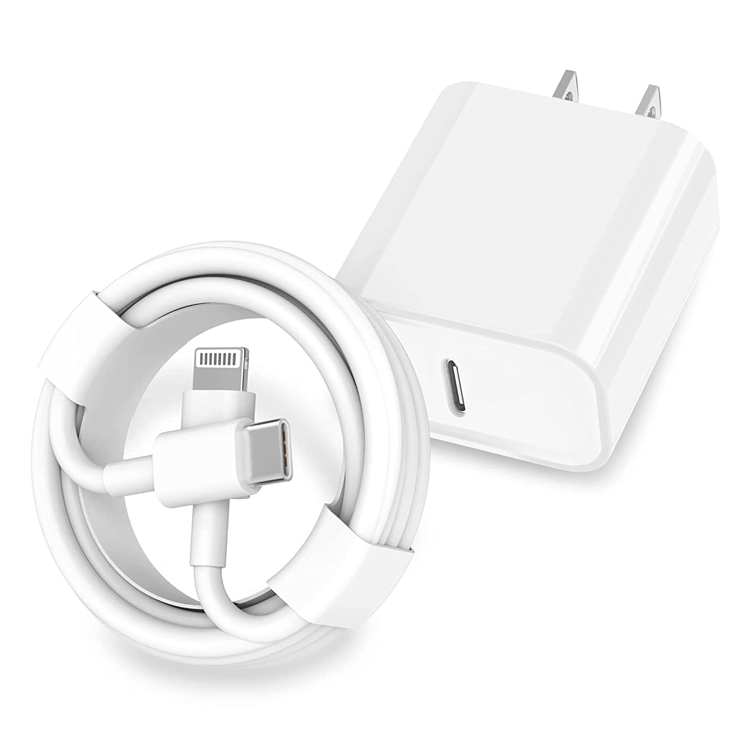 StinkLight iPhone 20W USB C Fast Charger with USB C to Lightning Cable & Compatible Cord for iPhone 14/13/12/11/XS/XR/X/iPad