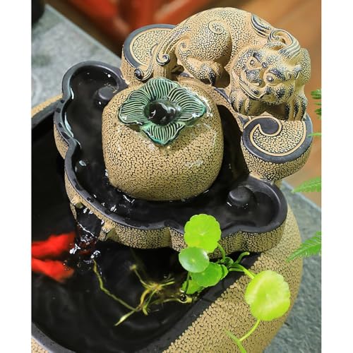 Fuente de relajación de sobremesa con agua corriente estilo chino 5