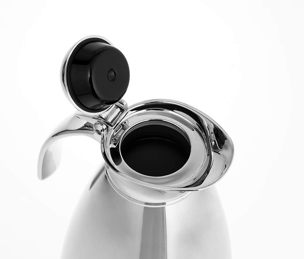 Esmeyer 305–076 Pichet Isotherme Empire, Double paroi 18/8, incassable Contenu : 0,6 L, Passe au Lave-Vaisselle, Acier Inoxydable, Argent