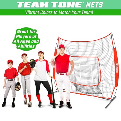 image for GoSports 7x7 ft Baseball & Softball Batting & Pitching Net with Strike