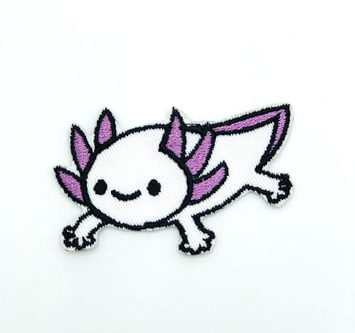Axolotl Embroidered Patch Badge Applique Iron on
