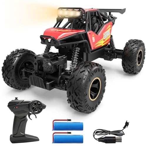 DEERC Ferngesteuertes Auto 1:14 Maßstab, 4WD Rock Crawler...
