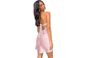 Women's Chic and Elegant Satin Short Homecoming Dress
