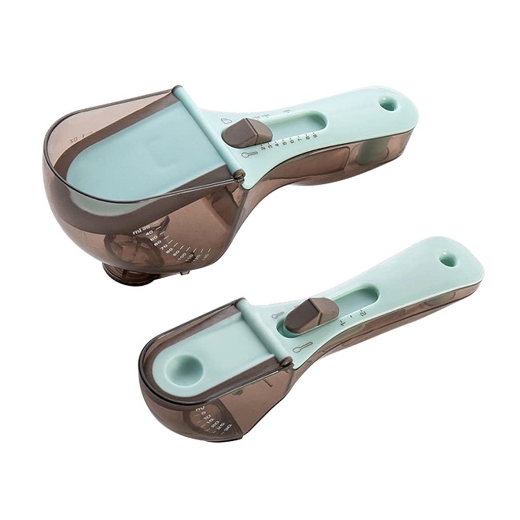 Awesomeonei Kitchen Adjustable Measuring Cups and Spoons Set Kitchen Baking Milk Powder