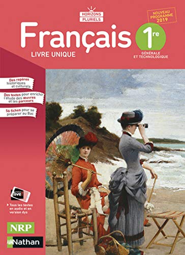 Portada de Francais 1re Horizons pluriels: Livre de l'élève