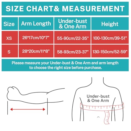 Kids Upper Extremity Sling, Breathable & Comfort Arm Sling Shoulder Immobilizer，Adjustable Arm Sling for Elbow Injury(Pink-XS)