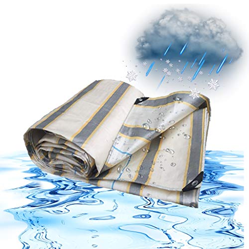 wasserdichte Plane Für Aussenbereich, 13Mil Mit Ösen Schutzplane Abdeckplanen Für Balkon Boden Camping Pavillon Gartenmöbel Gartenlounge