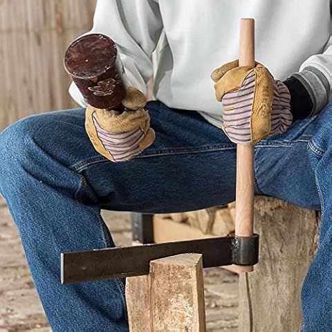 Lehman's Wood-Splitting Froe, Made of Hickory and Steel for Woodworking and Making Kindling, USA Amish Made Cover