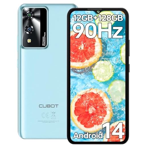 CUBOT A10 Smartphone Pas Cher Android 14-12Go(4+8)+128Go/1To Telephone Portable Pas Cher, 6.56" HD+/90Hz, 48MP+16MP Smartphone Débloqué, 5100mAh Telephone, 4G Dual SIM/Face ID/GPS/OTG (Bleu)