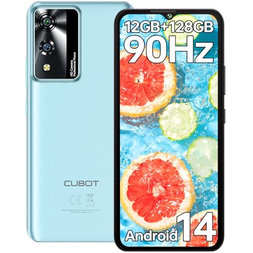 CUBOT A10 Smartphone Android 14 (2024), 12(4+8) GB+128GB/1TB, Octa-Core, 6.56' HD+/90Hz Display Telefono Cellulare, 48MP+16MP Fotocamera, 5100mAh, Dual SIM 4G Telefoni, Face ID/GPS/OTG/3.5mm Jack