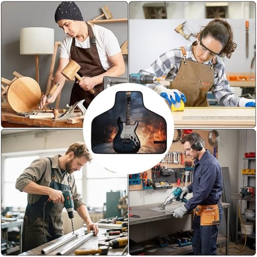 Delantal de trabajo con 8 bolsillos ajustable para hombre miniatura 6