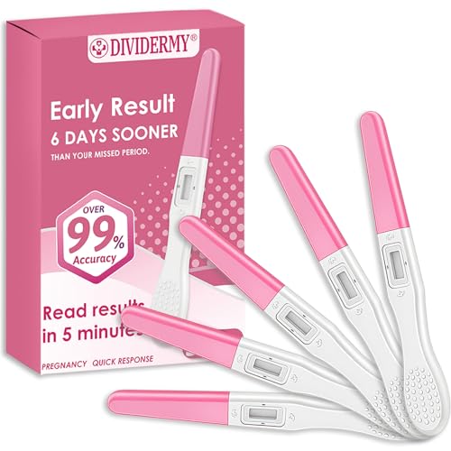 5 Stück Schwangerschaftstests, Frühschwangerschaftstest, Schwangerschaftstest Frühtes, Hohe Sensitivität Pregnancy Test, Schnelle Erkennung, HCG Test, Ergebnis Innerhalb von 3-5 Minute, Rosa 5 Stück Schwangerschaftstests, Frühschwangerschaftstest, Schwangerschaftstest Frühtes, Hohe Sensitivität Pregnancy Test, Schnelle Erkennung, HCG Test, Ergebnis Innerhalb von 3-5 Minute, Rosa