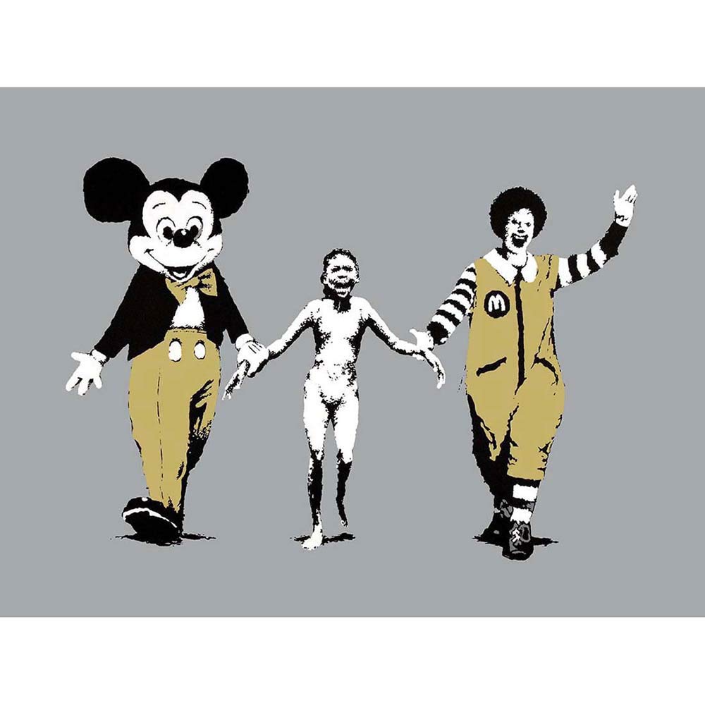 Wee Blue Coo Banksy Napalm Graffiti Street Art Print Poster Wall Decor 12X16 Inch