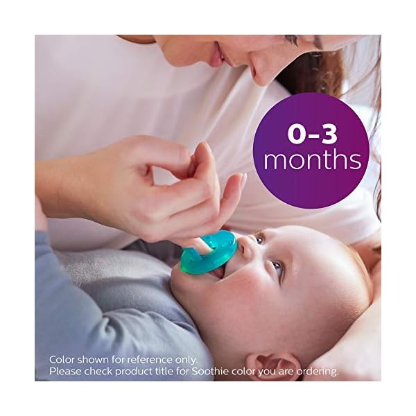 Philips Avent Soothie Schnuller, Pink/Violett, 0-3 Monate, 4 Stück – Bild 4