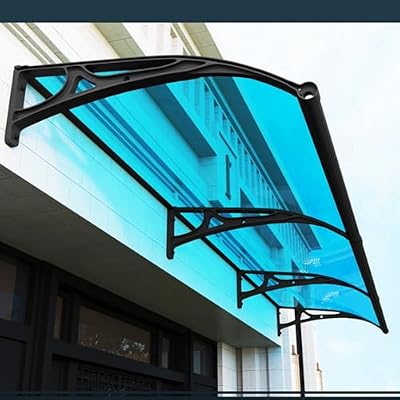 Entry Door Outdoor Window Awning Exterior Polycarbonate Roof Panels with Sink Outdoor Front Door Patio Sun Shetter Awnings for Decks Front Door Overhang Awning Suitable for Outdoor Windows Front Door